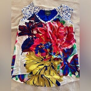 🌸 Maeve Anthropologie silk floral tank top